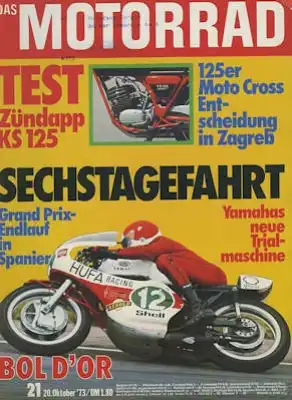 Das Motorrad 1973 Heft 21