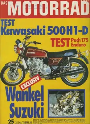 Das Motorrad 1973 Heft 25