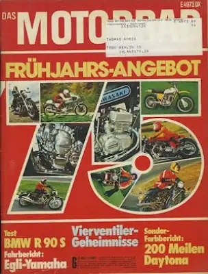 Das Motorrad 1975 Heft 6