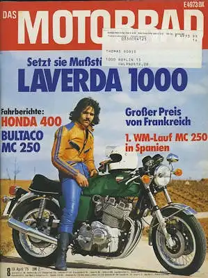 Das Motorrad 1975 Heft 8
