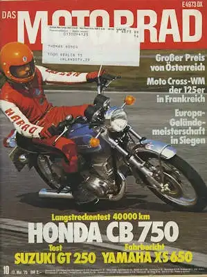 Das Motorrad 1975 Heft 10