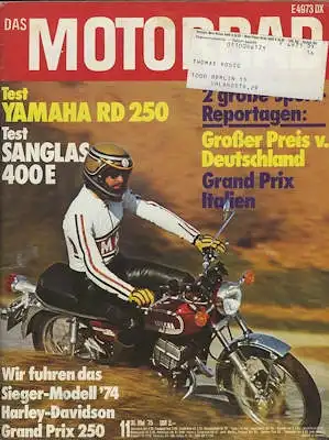 Das Motorrad 1975 Heft 11