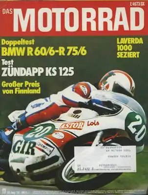 Das Motorrad 1975 Heft 17
