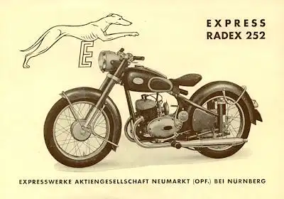 Express Radex 252 Prospekt 1950er Jahre