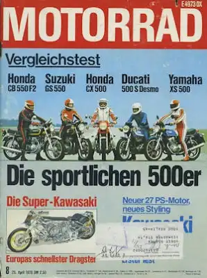 Das Motorrad 1978 Heft 8