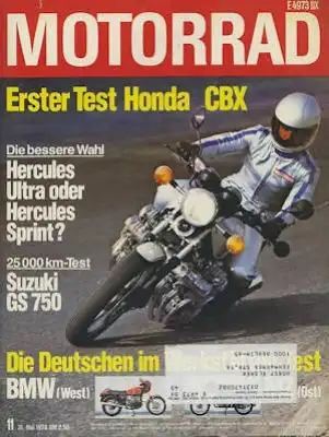 Das Motorrad 1978 Heft 11