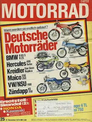 Das Motorrad 1979 Heft 25