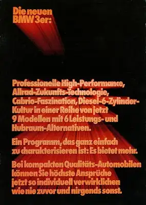 BMW 3er Prospekt 1985