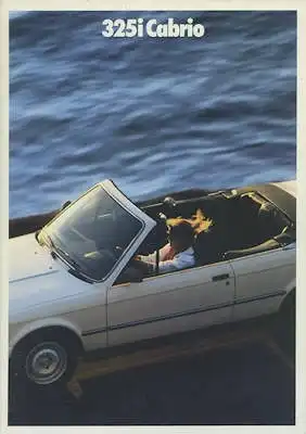BMW 325i Cabrio Prospekt 1.1987