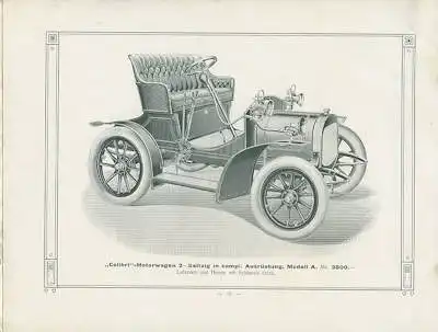 Colibri Motorwagen Katalog 1908