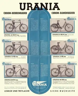 Urania Fahrrad Programm 1938