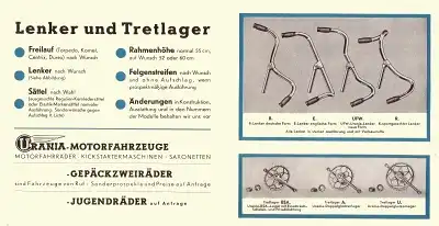 Urania Fahrrad Programm 1938