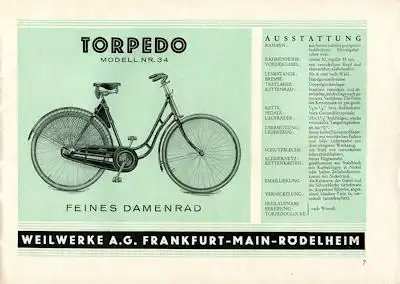 Torpedo Fahrrad Programm 8.1928