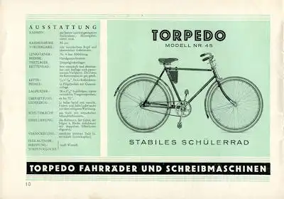 Torpedo Fahrrad Programm 8.1928