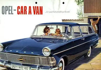 Opel Rekord P 2 Schnell Lieferwagen Prospekt 1962