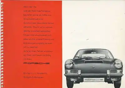 Porsche 911 Bedienungsanleitung 1965
