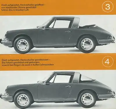 Porsche 911 Targa Prospekt ca. 1966