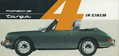 Porsche 911 Targa Prospekt ca. 1966