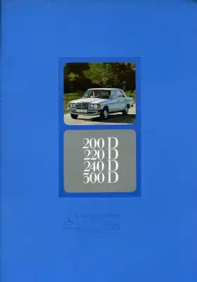 Mercedes-Benz 200D 220D 240D 300D Prospekt 4.1976