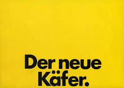 VW Käfer 1200 / 1303 Prospekt 8.1974