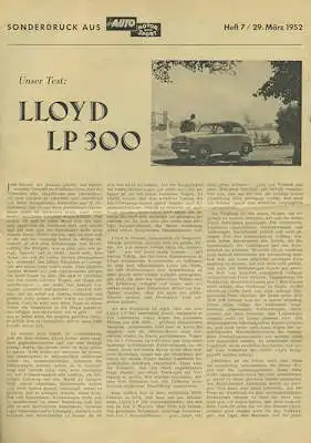 Lloyd 300 Test 3.1952