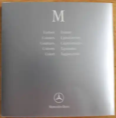 Mercedes-Benz M Farben und Polster Musterordner 2001-2004