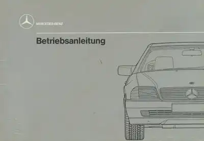 Mercedes-Benz 300 300-24 500 SL Typ 129 Bedienungsanleitung 1.1989