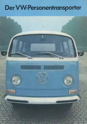 VW Personentransporter T 2 Prospekt 12.1970
