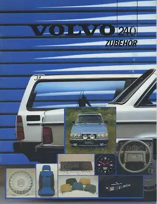 Volvo 240 Zubehör Prospekt 1986
