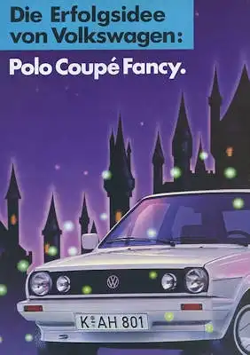 VW Polo 2 Coupé Fancy Prospekt 11.1987