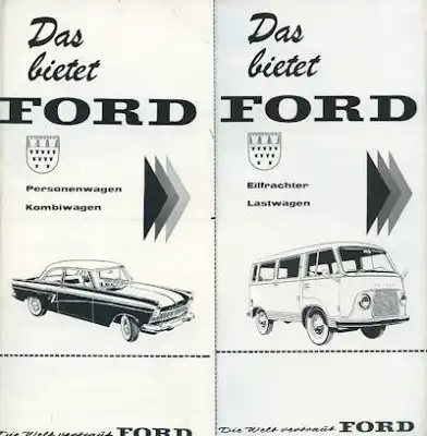 Ford Programm ca. 1958