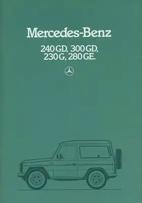 Mercedes G Prospekt 8.1981