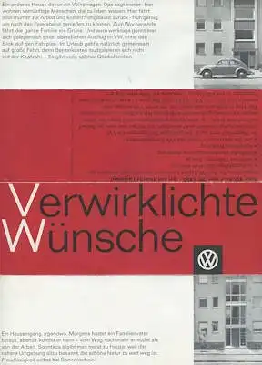 VW Käfer Export Prospekt ca. 1962
