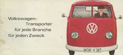 VW T 1 Transporter Prospekt ca. 1961