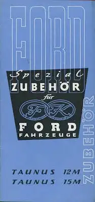 Ford Taunus 12 M / 15 M Zubehör Prospekt 1958/59