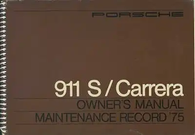 Porsche 911 / S / Carrera Bedienungsanleitung 1975 e
