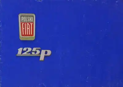 Polski Fiat 125 P Prospekt 1970er Jahre e