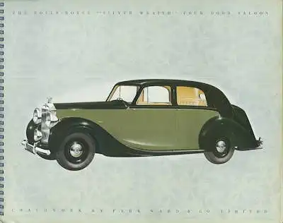 Rolls-Royce Phantom Silver Wraith Prospekt ca. 1950