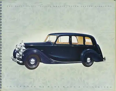 Rolls-Royce Phantom Silver Wraith Prospekt ca. 1950