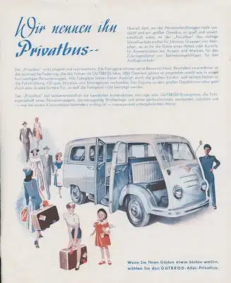 Gutbrod Superior 700 Kombi + Atlas 1000 Prospekt 8.1952