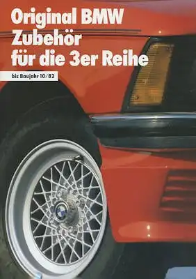 BMW 3er Zubehör Prospekt bis 10.1982