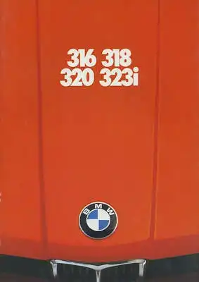 BMW 316 318 320 323i Prospekt 1.1979