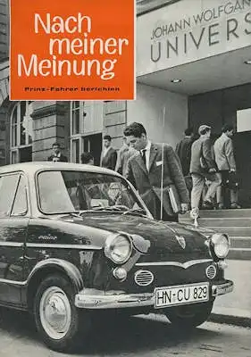 NSU Prinz Fahrer berichten Broschüre 1961