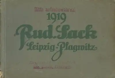 Rud. Sack Programm 1919