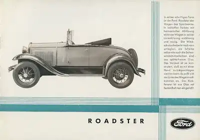 Ford A Prospekt 2.1931