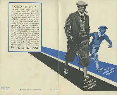 Ford A Technik Prospekt ca. 1931