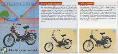 Puch Mofa Programm 1980er Jahre