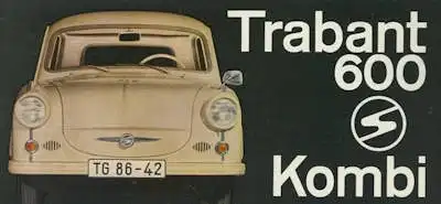 Trabant 600 Kombi Prospekt 1963