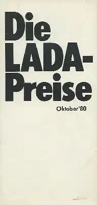 Lada Preisliste 10.1980