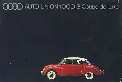 DKW 1000 S Coupé de Luxe Prospekt ca. 1959